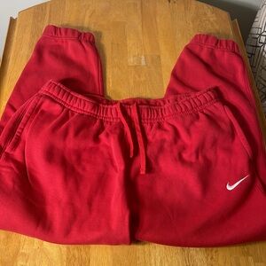 Red Nike Sweatpants